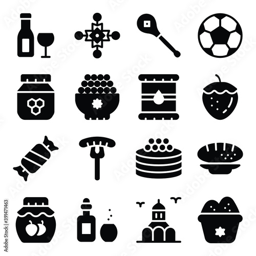 
Russian Desserts Solid Icons Pack 
