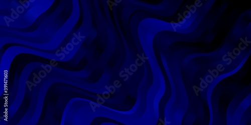 Dark BLUE vector background with lines.