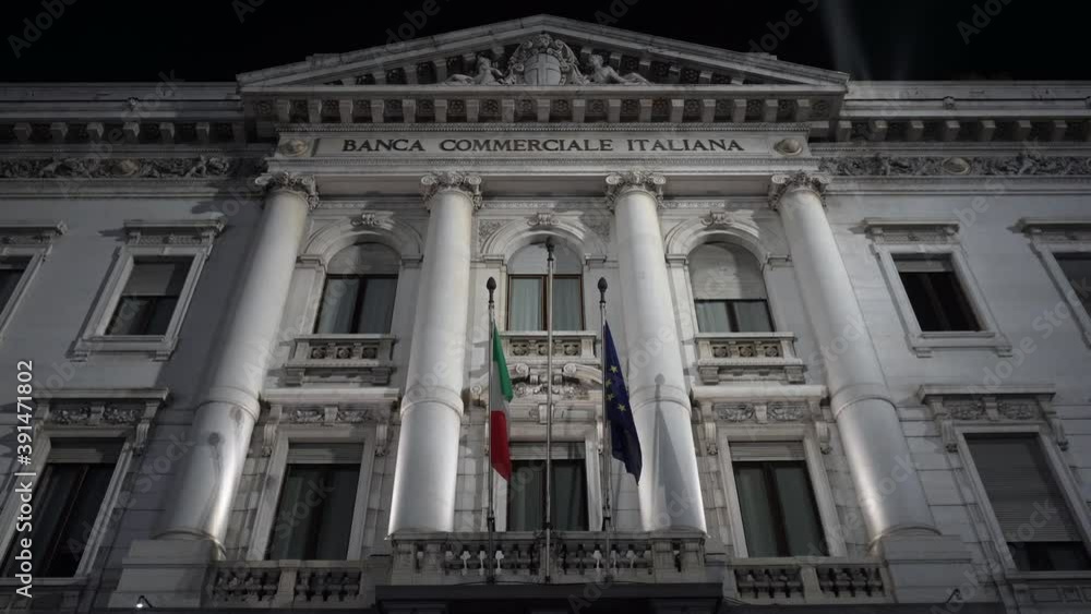 Europe, Italy , Milan November 2020 - Duomo cathedral and Vittorio Emanuele Gallery empty of people during the night - Covid-19 coronavirus epidemic lockdown in lombardy red zone Europe, Italy , Milan November 2020 - Duomo cathedral and Vittorio Emanuele Gallery empty of people during the night - Covid-19 coronavirus epidemic lockdown in lombardy red zone