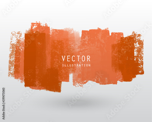 Vector illustration grunge brush style paint coloured blank banner.