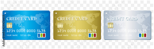 Set of Credit card Vector
