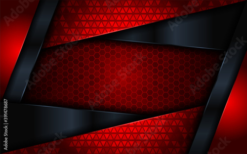 Abstract red technology modern background design.