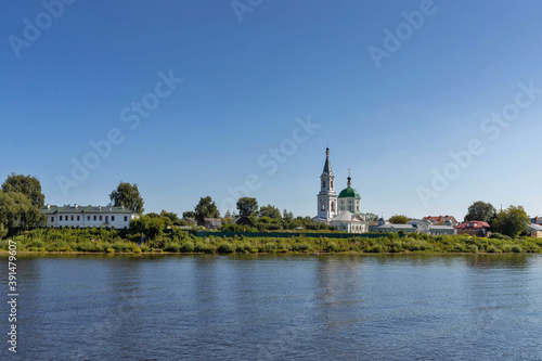 Tver. Church of the great Martyr Catherine of St. Catherine's monastery. View from the river.