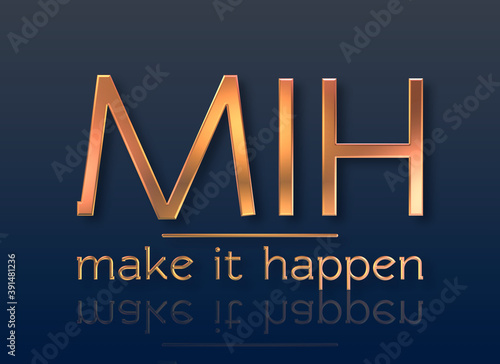 Make it happen con sfondo colorato