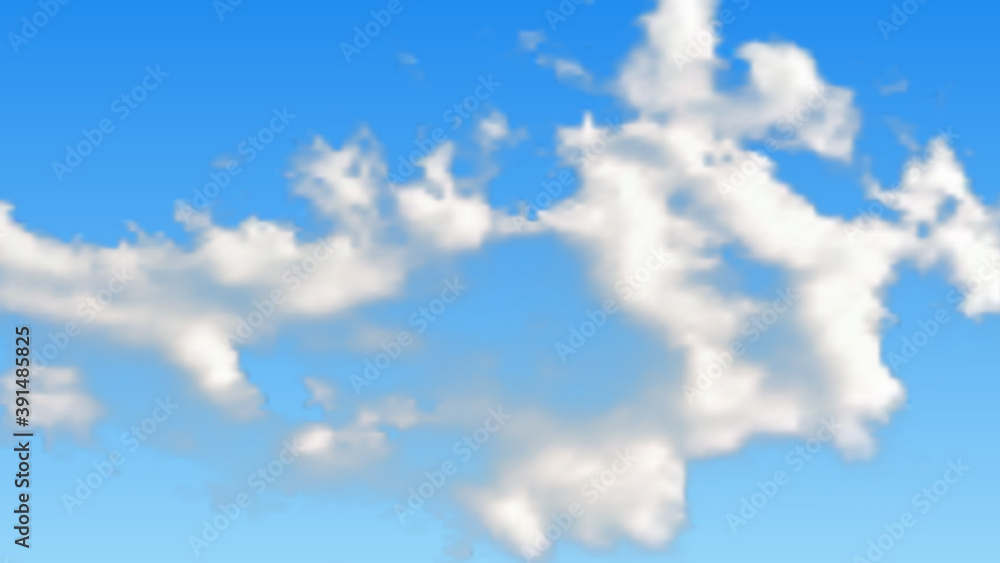 Natural background with cloud on blue sky