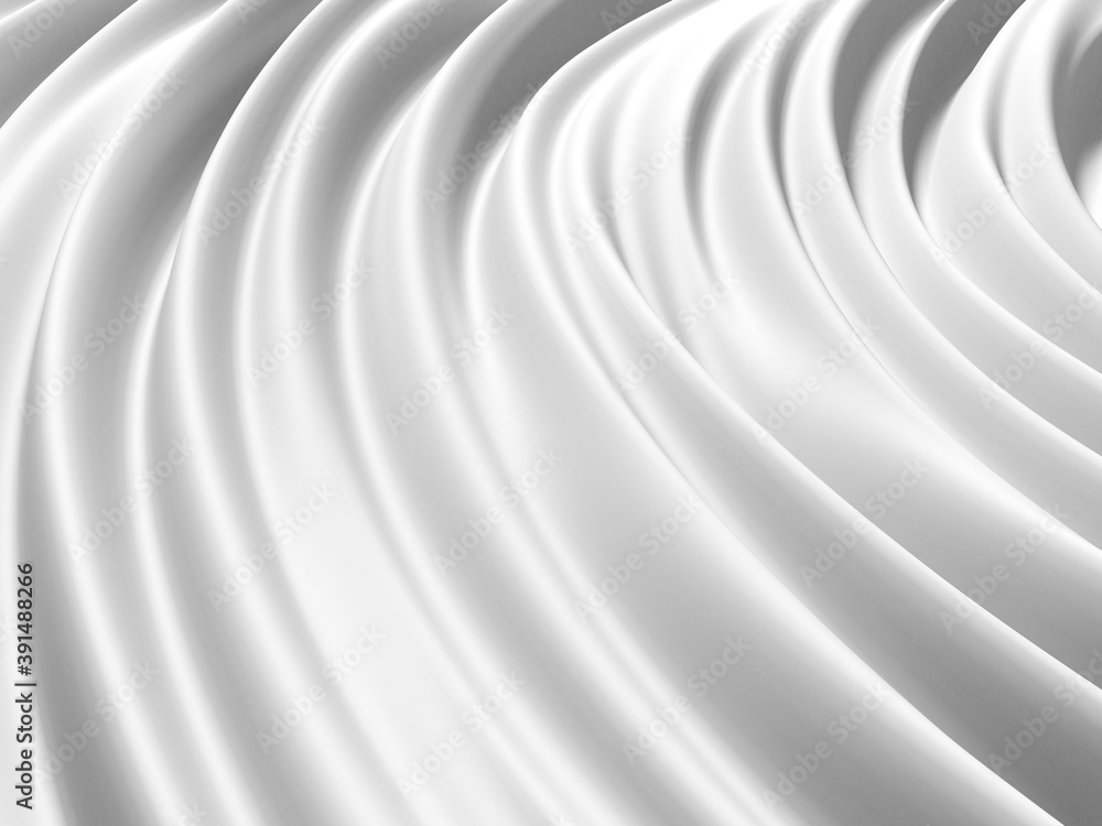 Fototapeta premium White abstract liquid wavy background