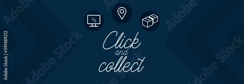 Fotografie CLICK AND COLLECT BANNER