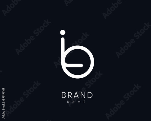Initial io modern logo design i and o luxury innovative elegant identity creative brand business letter line simple symbol alphabet logotype 