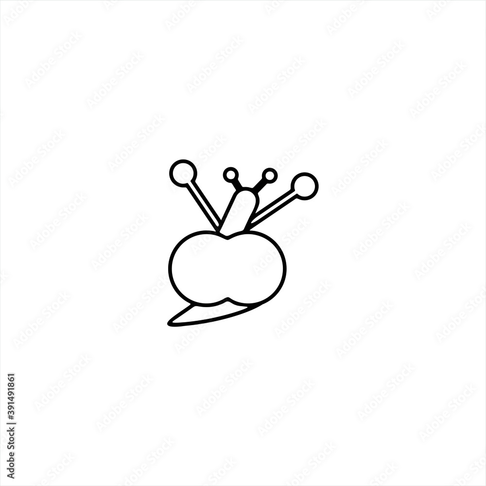 cute snails line art doodle suitable for logos or kid coloring pages and printed on shirt