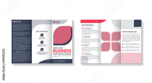Creative and Corporate Trifold Brochure Design Vector