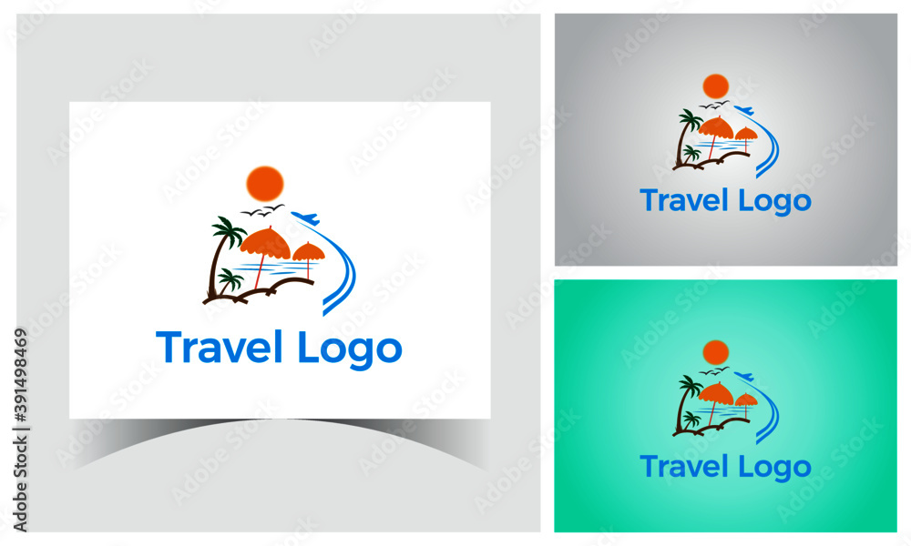 Travel Logo Design Template. logo design templates for airlines, airplane tickets, travel agencies - planes and emblems