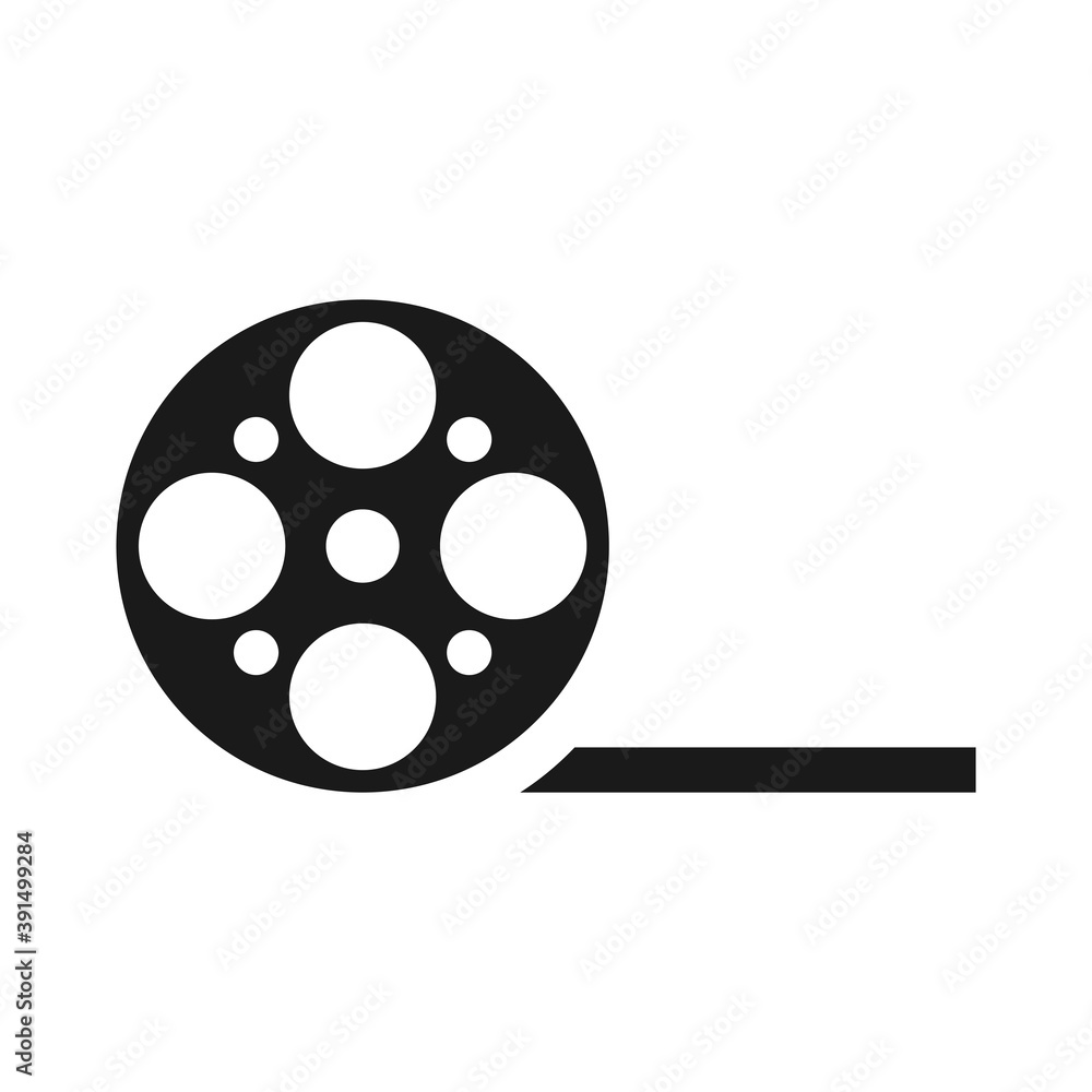Illustration Vector Graphic of Film Reel. Perfect to use for Cinema logo