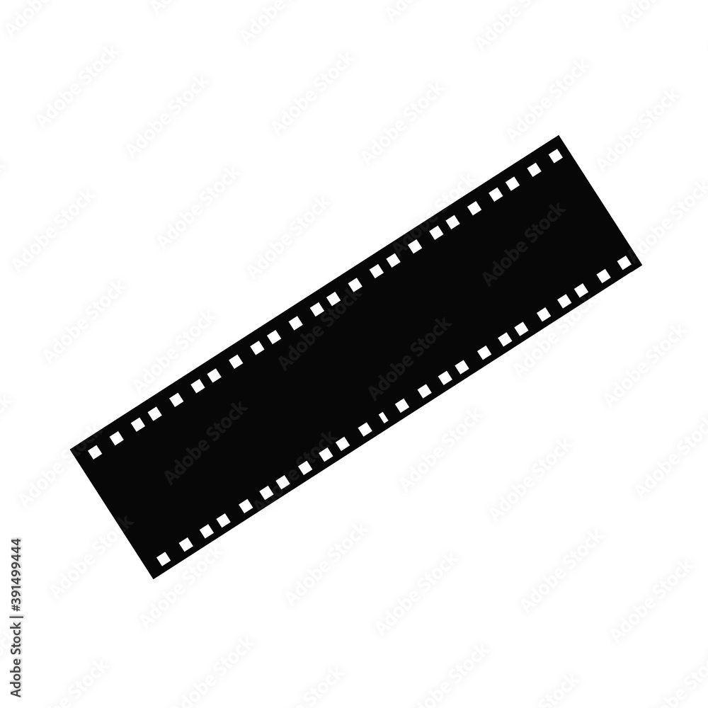 Film roll logo illustration on white background Film roll logo illustration on white background