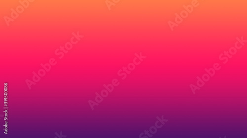Abstract bright orange, purple and dark purple blurred gradient background with backlight. Ecological concept for your graphic design, banner or poster.