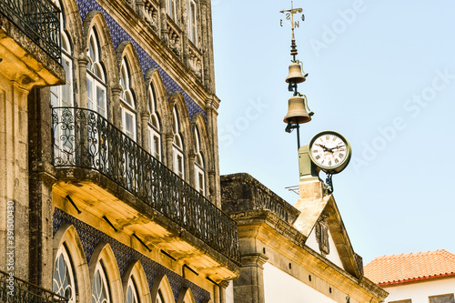 detail of the border city town fortaleza de valenca between spain and portugal photo