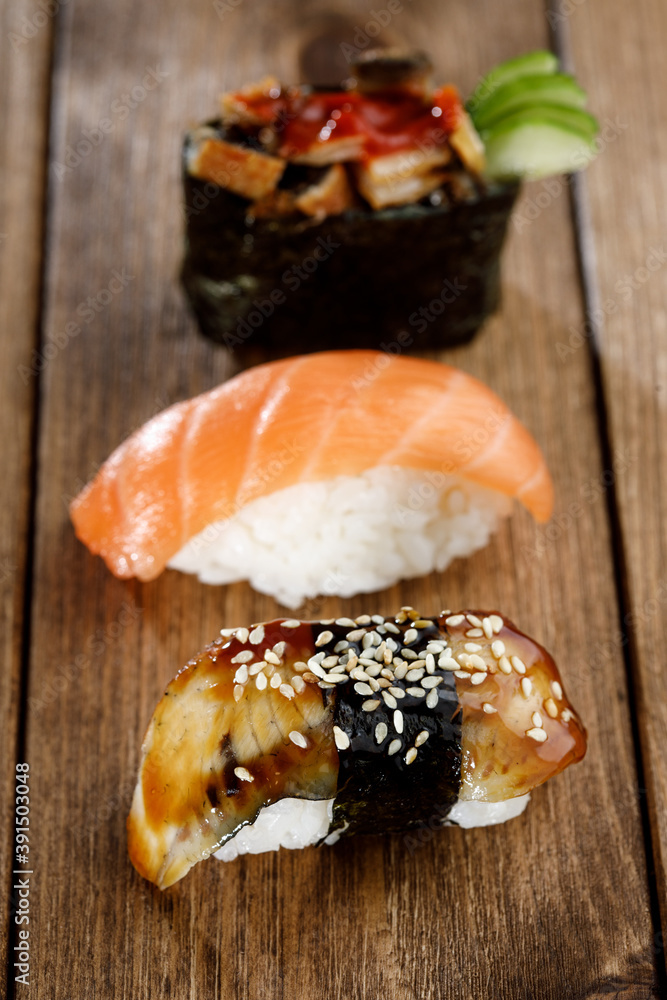 salmon sushi