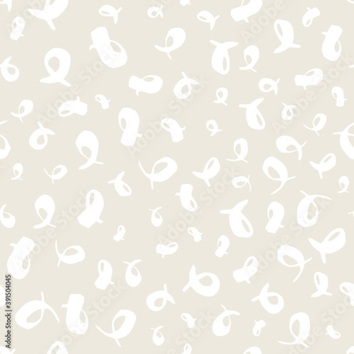 Seamless pattern with hand drawn loops