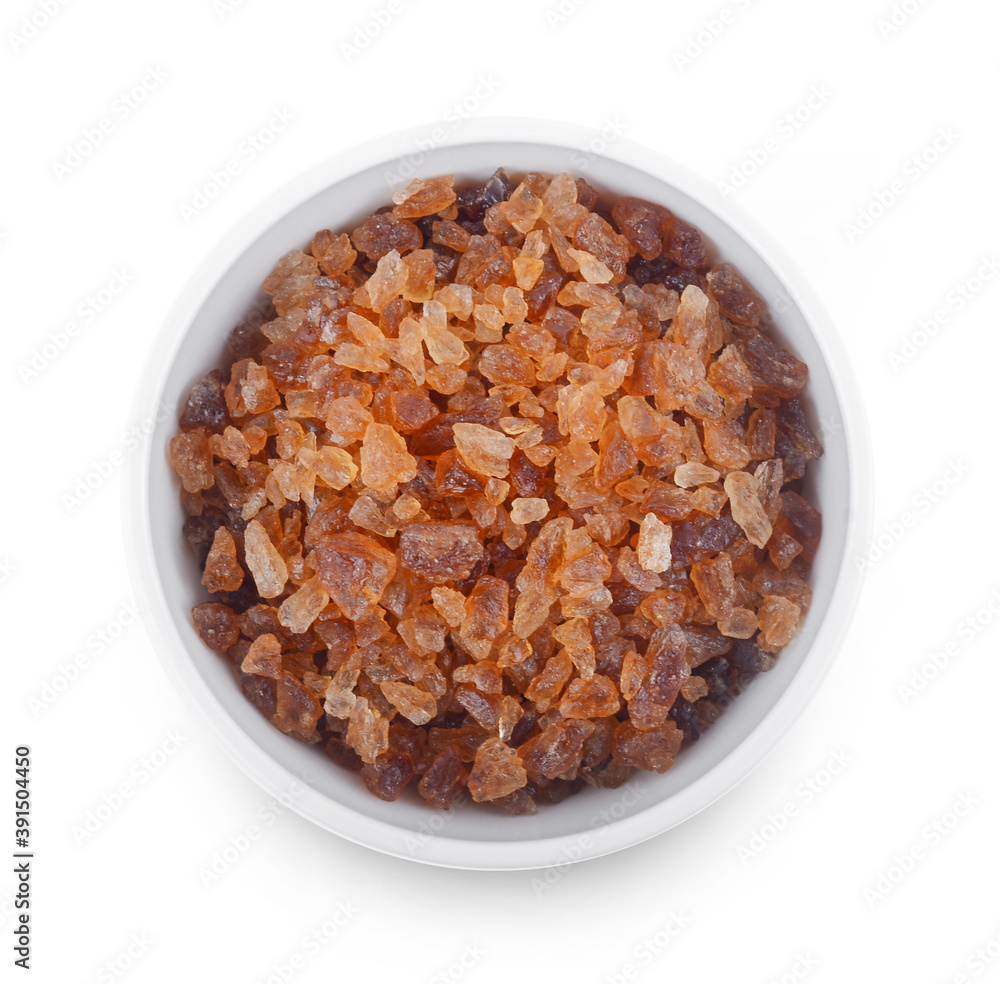 Brown Rock Sugar isolated on white Brown Rock Sugar isolated on white