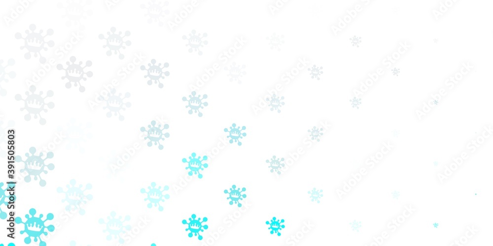 Light pink, blue vector template with flu signs. Light pink, blue vector template with flu signs.