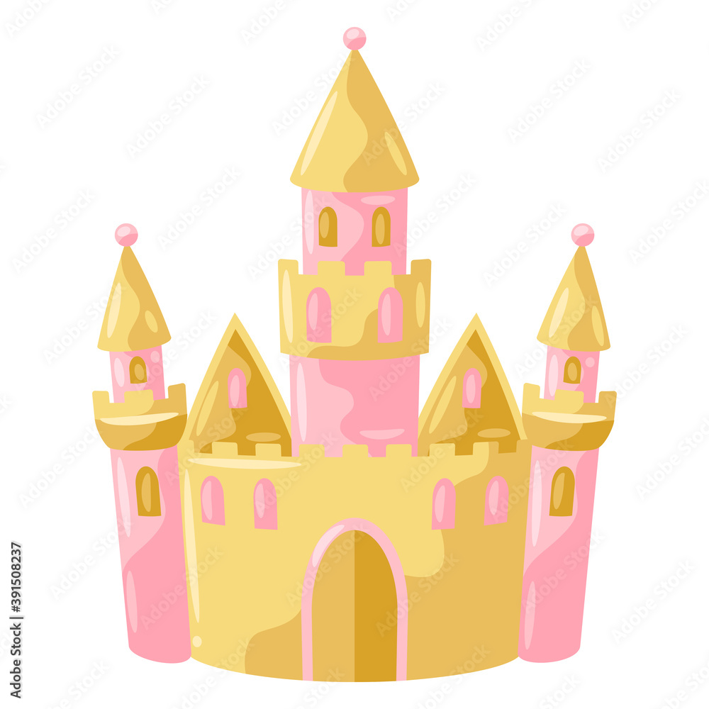 Illustration of princess castle. Illustration of princess castle.
