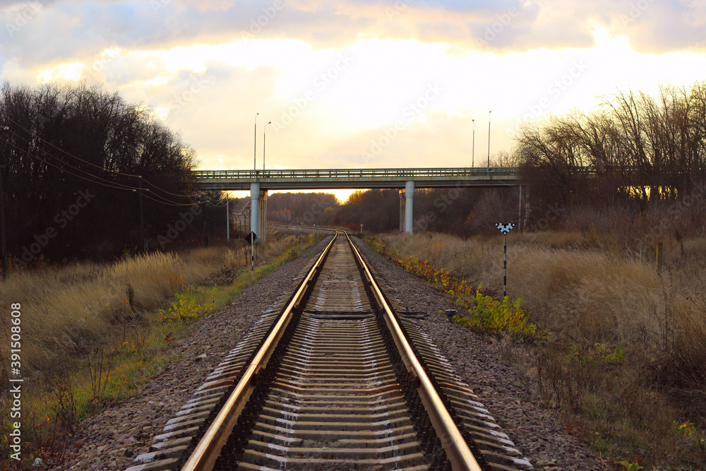 the railway passes under the bridge the railway passes under the bridge