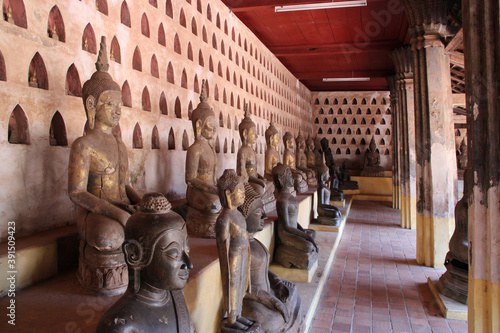 buddhist temple (Wat Sisakhet) in vientiane (laos)