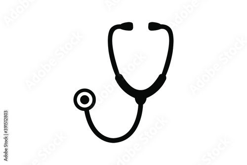 Stethoscope vector symbol illustration isolated on white background