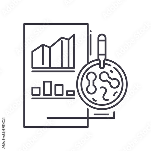 Petri dish icon, linear isolated illustration, thin line vector, web design sign, outline concept symbol with editable stroke on white background.