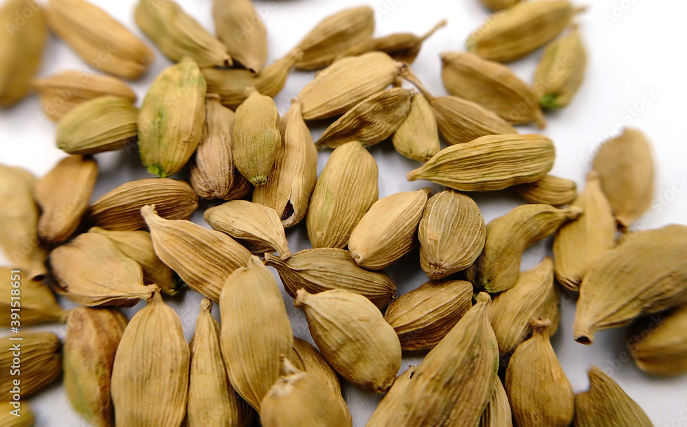 cardamom seeds isolated on white cardamom seeds isolated on white