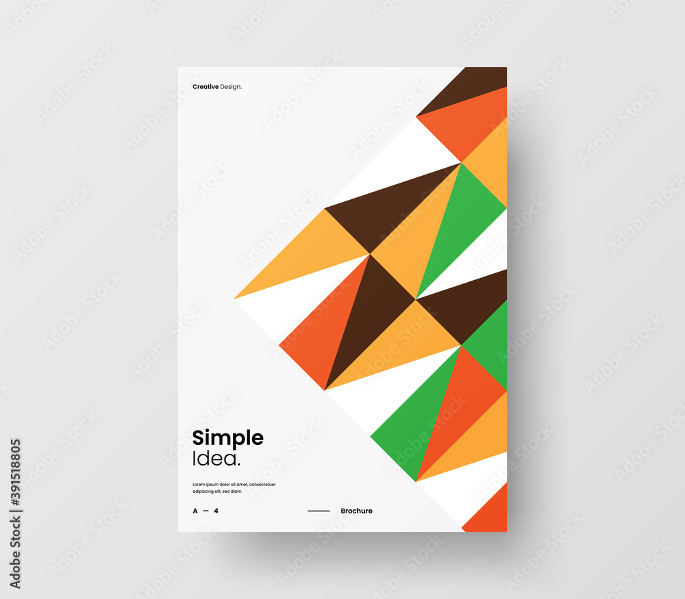 Amazing business presentation vector A4 vertical orientation front page mock up. Modern corporate report cover abstract geometric illustration design layout. Company identity brochure template. Amazing business presentation vector A4 vertical orientation front page mock up. Modern corporate report cover abstract geometric illustration design layout. Company identity brochure template.