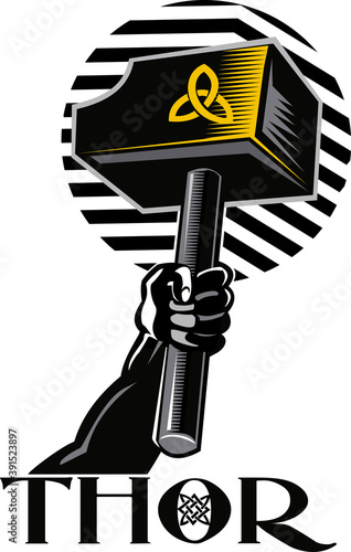 Thors Hammer & Skull