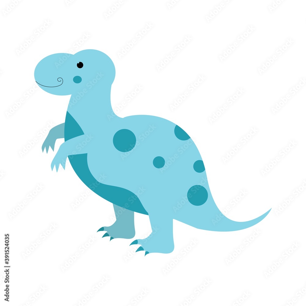 Dinosaur tyrannosaurus cute in flat style for designing dino party, children, kids holiday, dinosaurus related materials. For card, poster, wallpaper, banner. Jurassic park theme. Dinosaur tyrannosaurus cute in flat style for designing dino party, children, kids holiday, dinosaurus related materials. For card, poster, wallpaper, banner. Jurassic park theme.