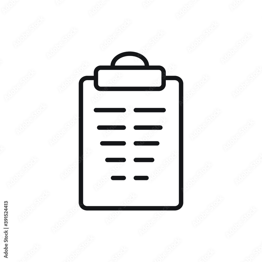 Icon vector graphic of checklist, checkmark, list form, good for template web etc Icon vector graphic of checklist, checkmark, list form, good for template web etc