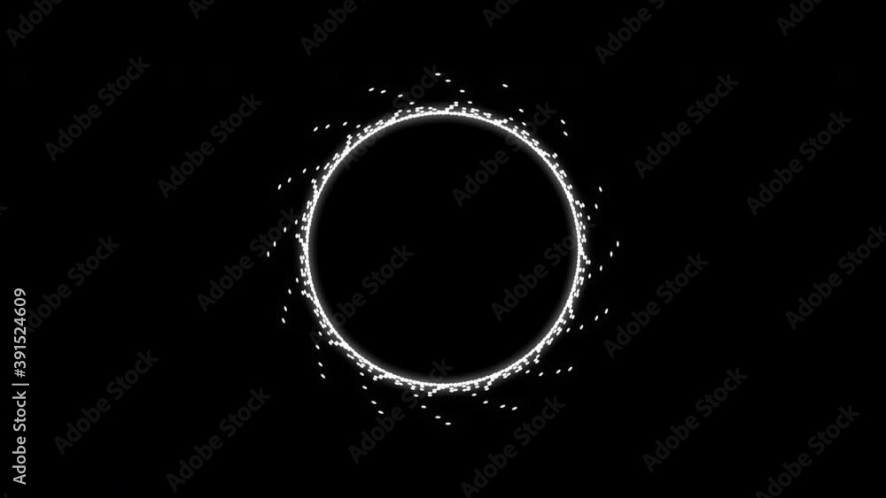 Sound wave isolated on black background. White circle sound wave equalizer. Audio technology dark concept and design under the concept of black emphasize simplicity or animated background. Sound wave isolated on black background. White circle sound wave equalizer. Audio technology dark concept and design under the concept of black emphasize simplicity or animated background.