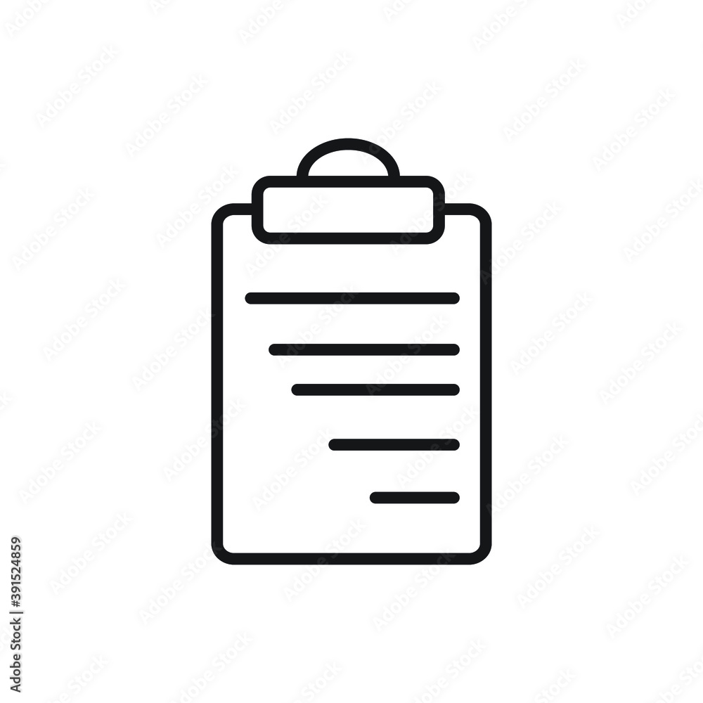 Icon vector graphic of checklist, checkmark, list form, good for template web etc Icon vector graphic of checklist, checkmark, list form, good for template web etc