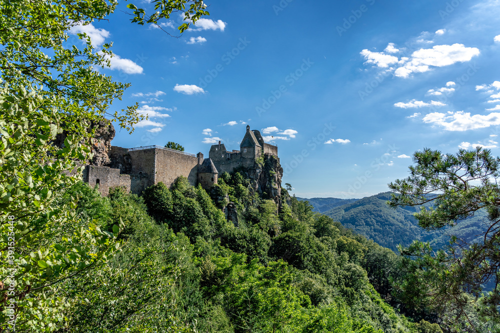 Scenic View of the Castle Aggstein in Lower Austria