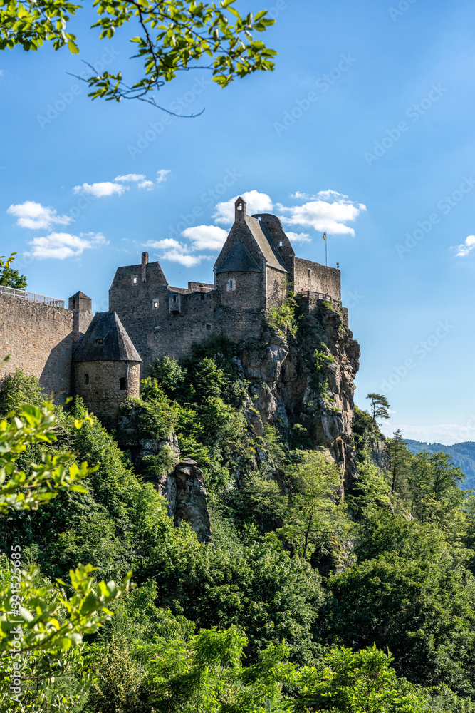 Scenic View of the Castle Aggstein in Lower Austria