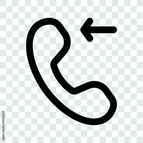 incoming call, contact phone communication icon vector