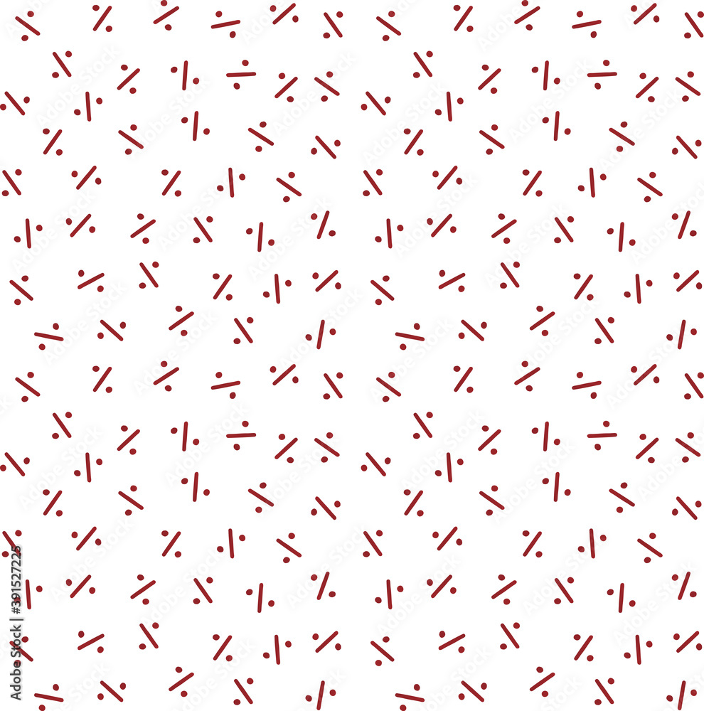 Fototapeta premium Percent seamless vector pattern. Red discount signs % on white background. Endless backdrop for sale advertising, flyer, banner, cards. Texture for textiles, wallpaper design.
