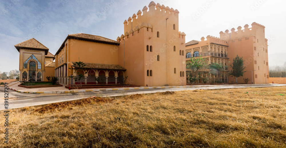 tlemcen culture center like a nold castle in algeria
