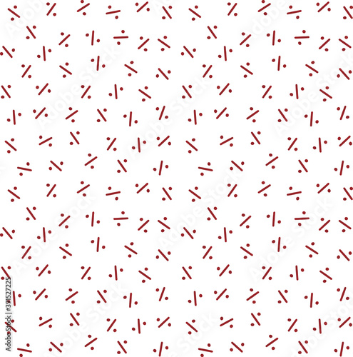 Wallpaper Mural Percent seamless vector pattern. Red discount signs % on white background. Endless backdrop for sale advertising, flyer, banner, cards. Texture for textiles, wallpaper design. Torontodigital.ca