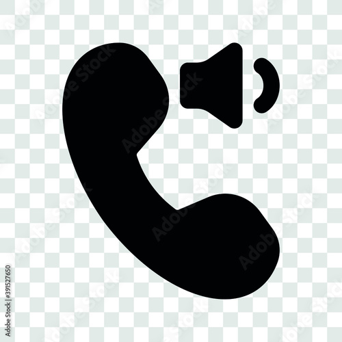 silent call, contact phone communication icon vector