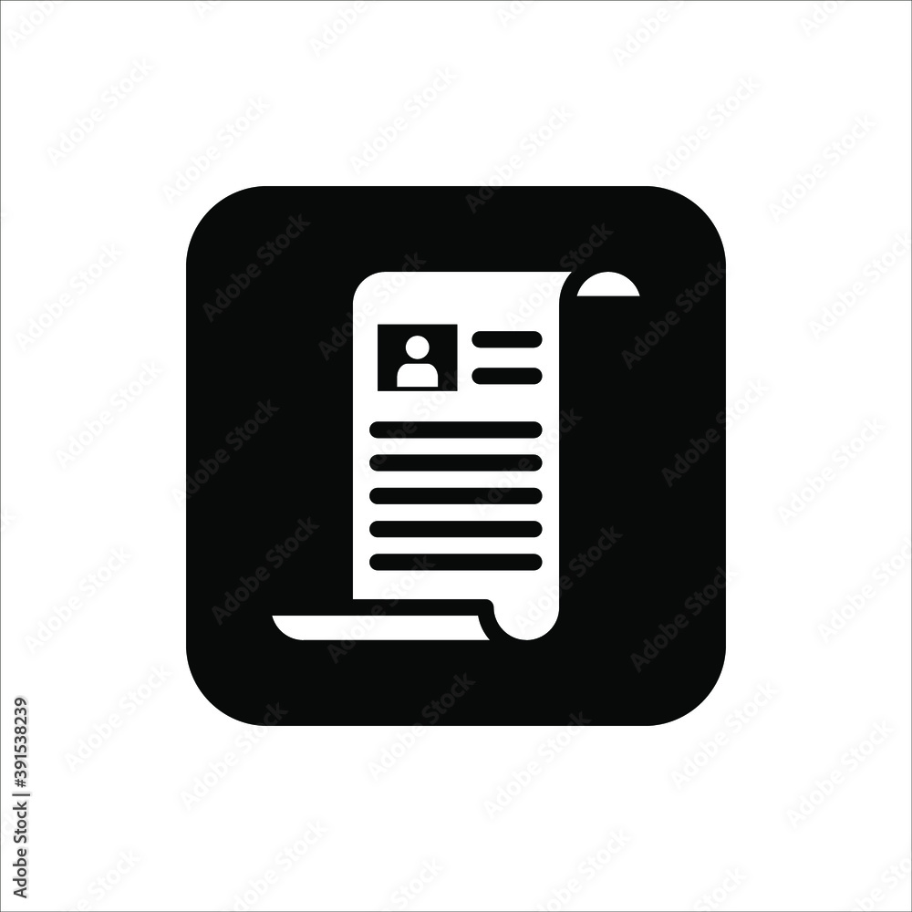 flat black newspaper vector icon on white background