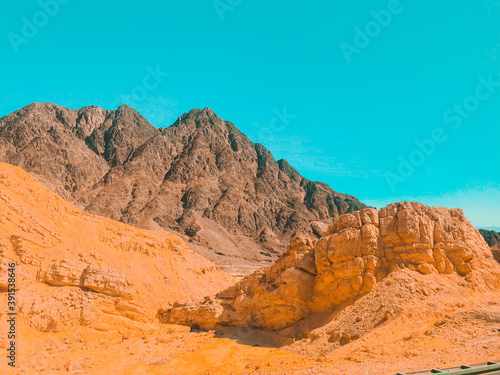 Desert on the boarder of Israel  Egypt  and Jordan.