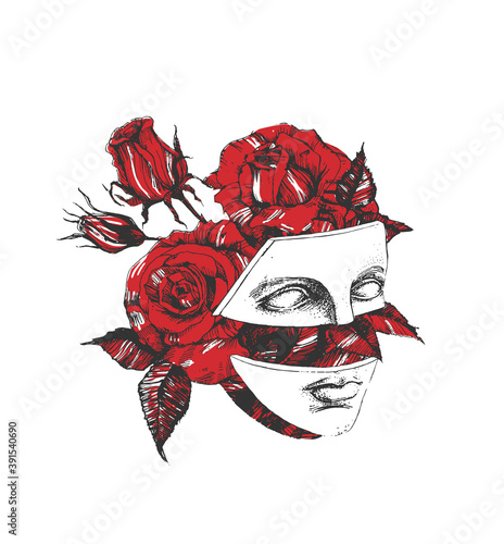 Goddess of beauty Aphrodite portrait