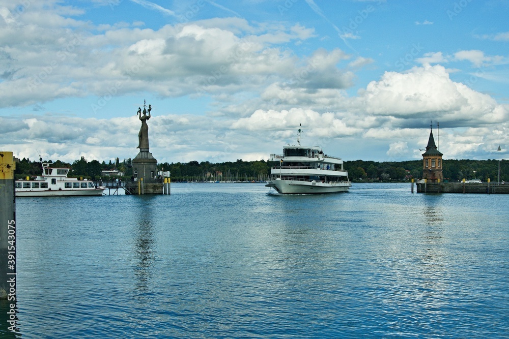Germany-view of the Imperia statue in the port of Constance