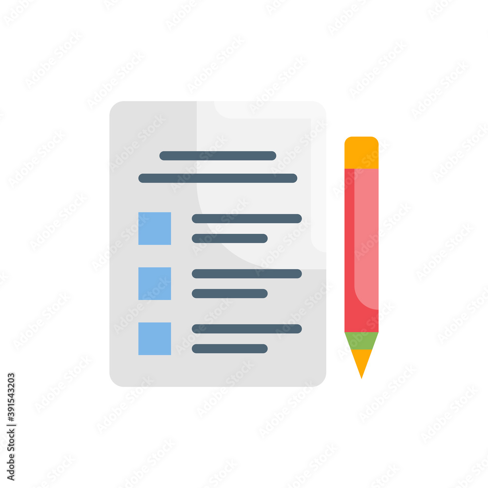 To Do list Vector Style illustration. Business and Finance Flat Icon. To Do list Vector Style illustration. Business and Finance Flat Icon.