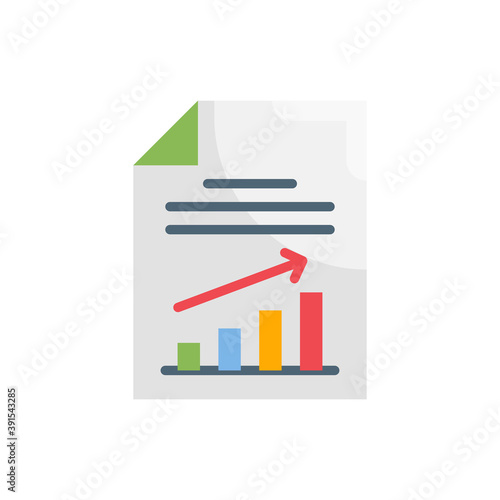 Growth Vector Style illustration. Business and Finance Flat Icon.