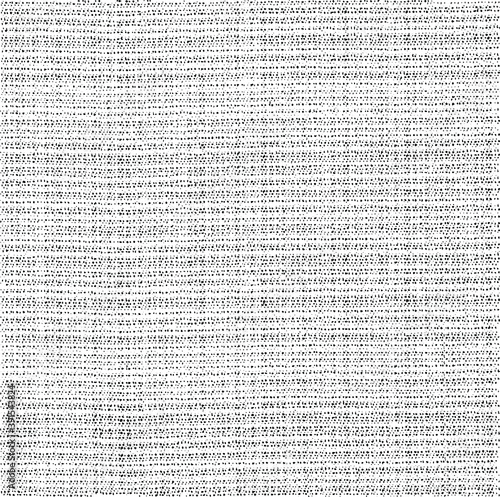 Distressed fabric texture. Vector texture of weaving fabric. Grunge background. Abstract halftone vector illustration. Overlay for interesting effect and depth. Black isolated on white background.