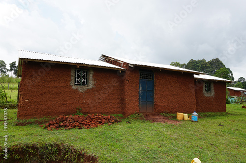 African mud house in Kenya